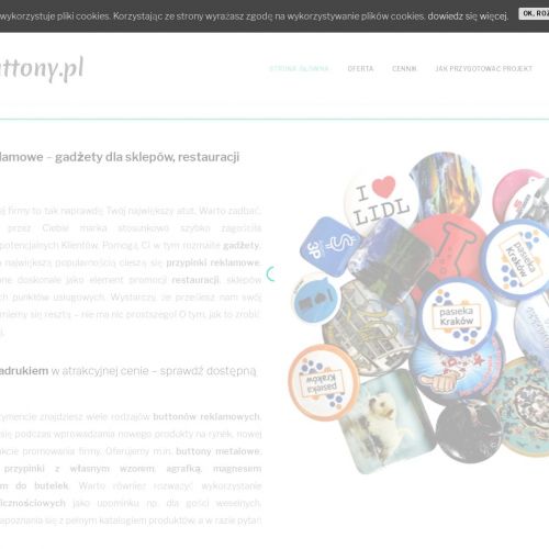 Przypinka z nadrukiem