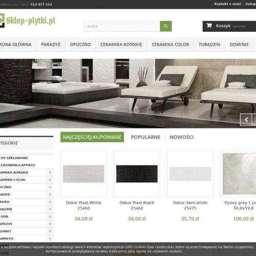 Sklep z płytkami w Opocznie