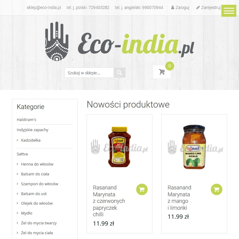 Indyjskie mielone mieszanki przypraw z Indii
