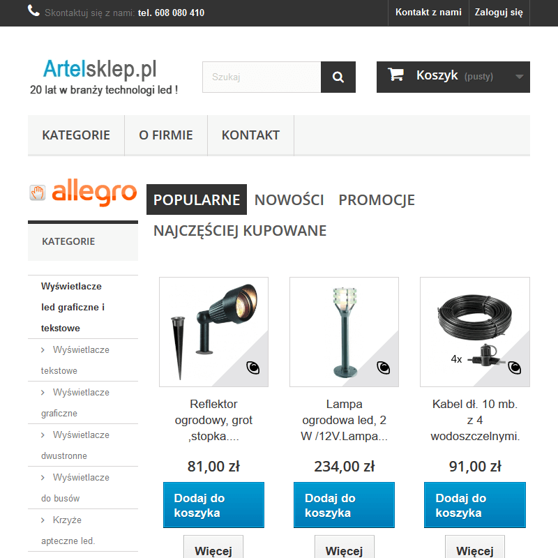 Oświetlenie zewnętrzne LED