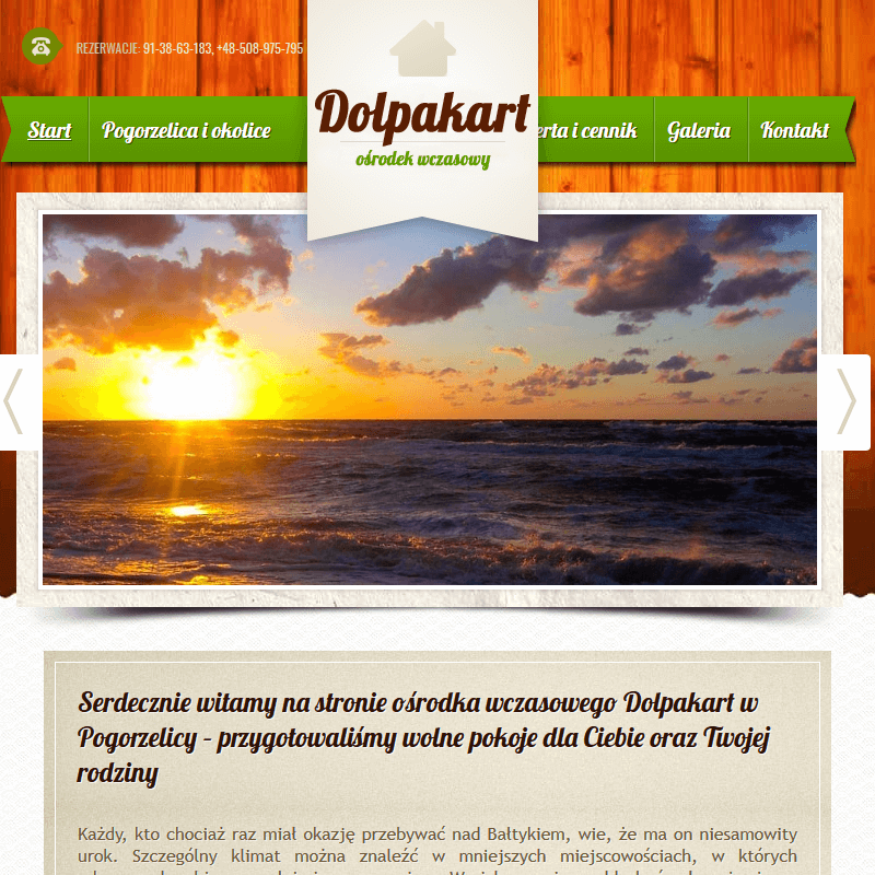 Całoroczne domki wczasowe w Pogorzelicy