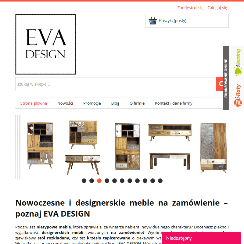 sklep internetowy z designerskimi meblami