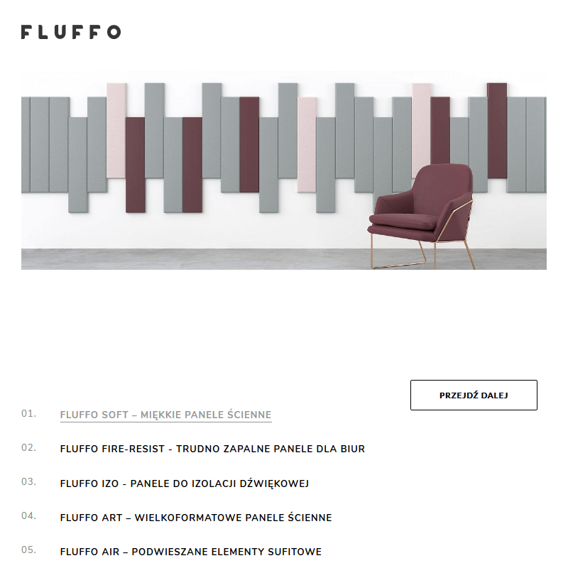 Panel ścienny tapicerowany