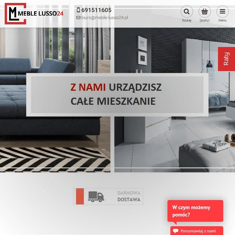 Wysoka i wąska komoda z szufladami