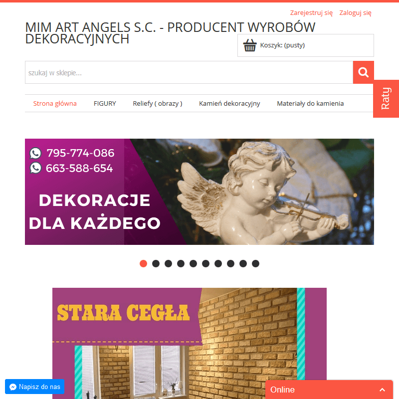 Figurki gipsowe świąteczne