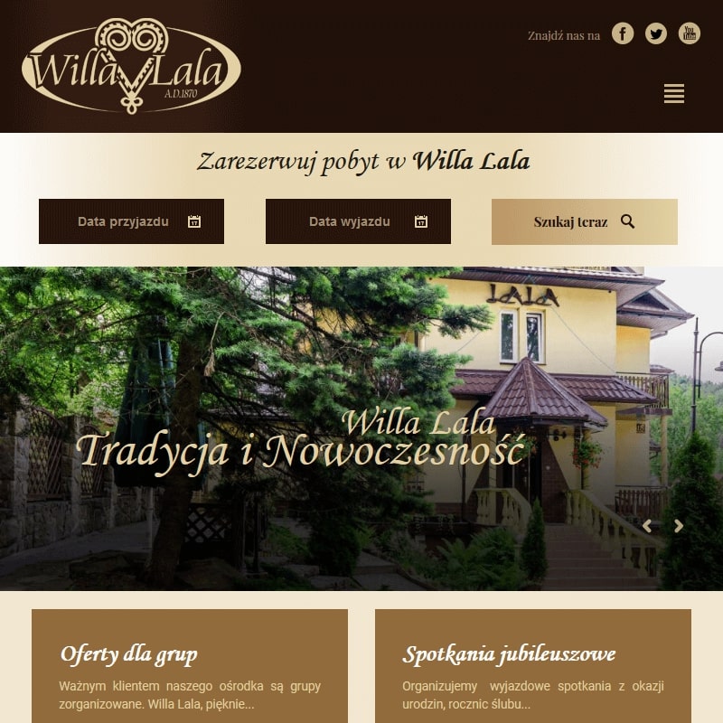 Pensjonatu w centrum Szczawnicy